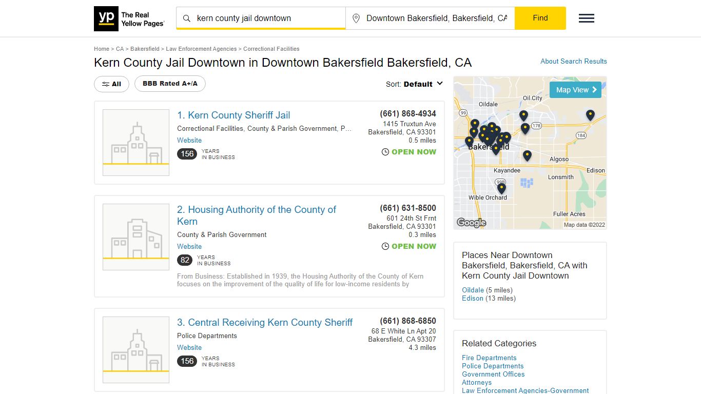 Kern County Jail Downtown in Downtown Bakersfield Bakersfield, CA